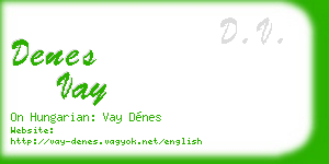 denes vay business card